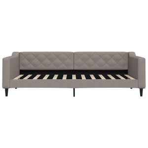Καναπές Κρεβάτι Συρόμενος Taupe 90x200 εκ. Ύφασμα & Συρτάρια