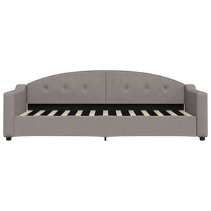 Καναπές Κρεβάτι με Στρώμα Taupe 80 x 200 εκ. Υφασμάτινο - Pakobazaar