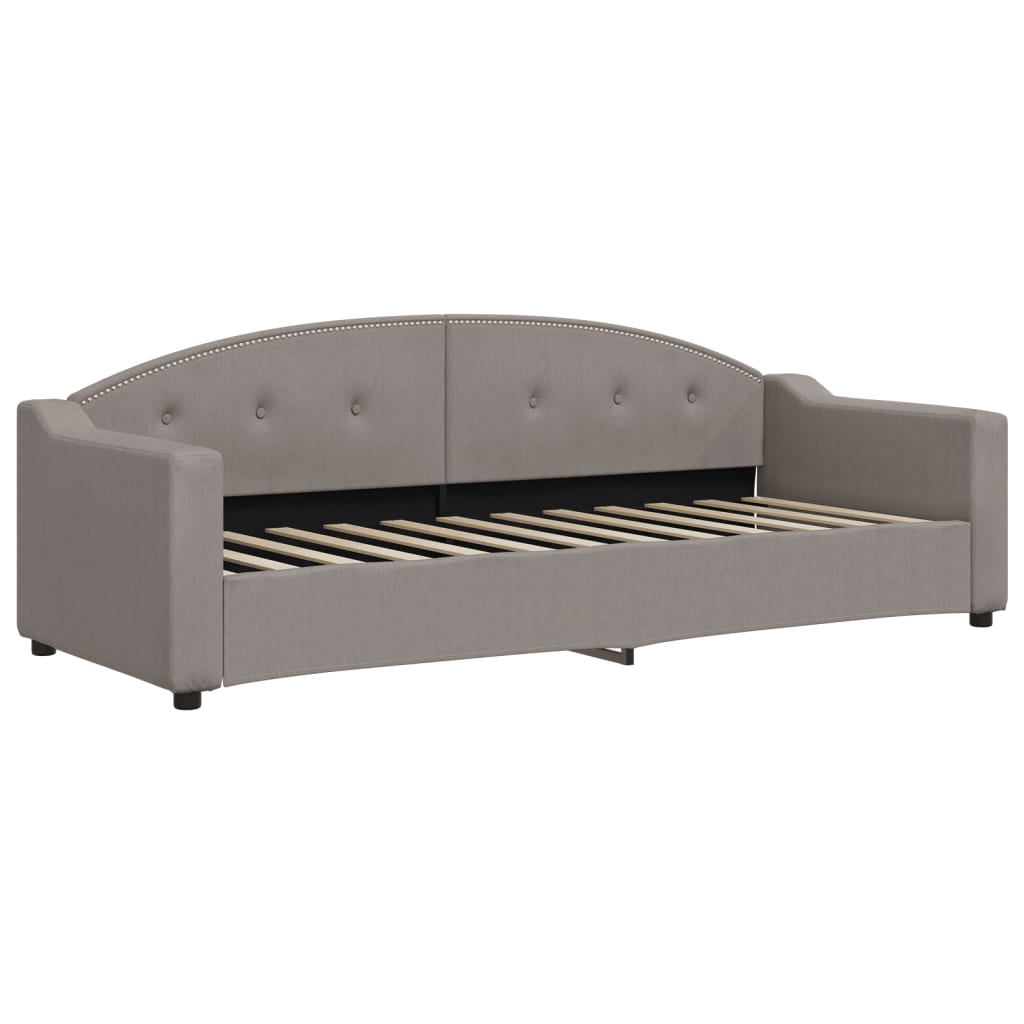 Καναπές Κρεβάτι Συρόμενος Taupe 80 x 200 εκ. Υφασμάτινος