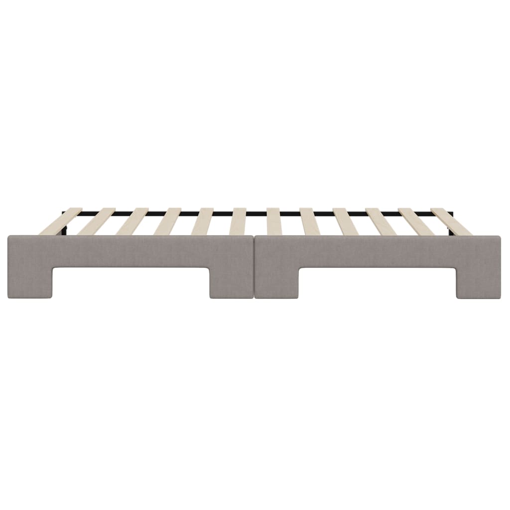 Καναπές Κρεβάτι Συρόμενος Taupe 80 x 200 εκ. Υφασμάτινος