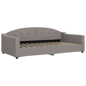 Καναπές Κρεβάτι Συρόμενος Taupe 100x200εκ. Υφασμάτινος Στρώματα