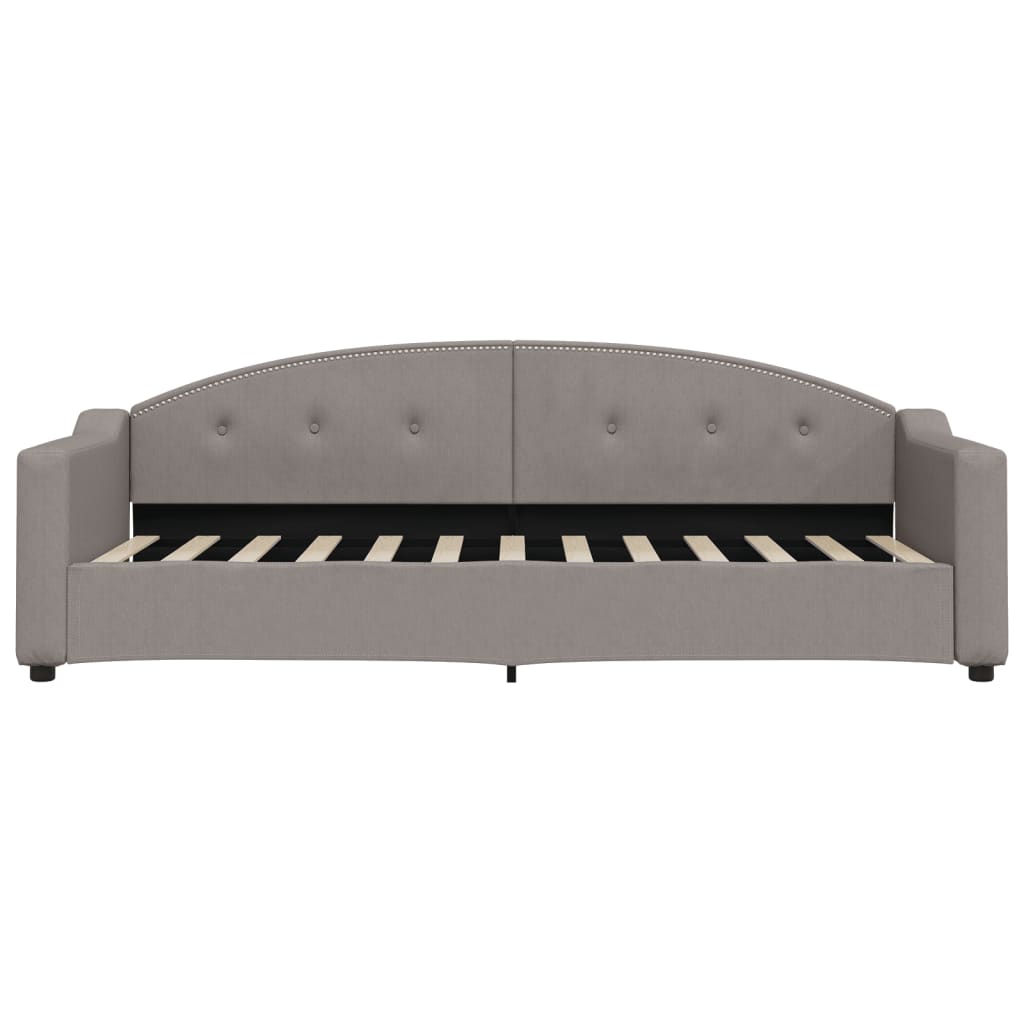 Καναπές Κρεβάτι Συρόμενος Taupe 80x200 εκ. Υφασμάτινος Συρτάρια