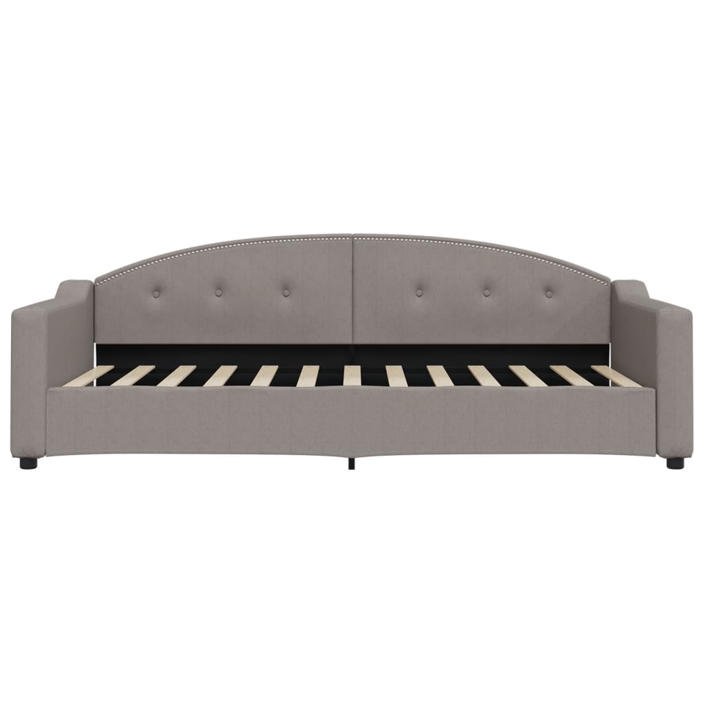 Καναπές Κρεβάτι Συρόμενος Taupe 90x200 εκ. Ύφασμα & Συρτάρια