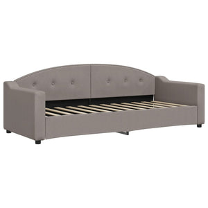 Καναπές Κρεβάτι Συρόμενος Taupe 80x200 εκ. Υφασμάτινος Συρτάρια