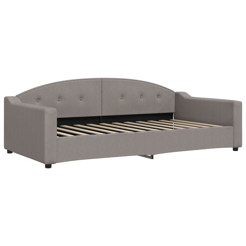 Καναπές Κρεβάτι Συρόμενος Taupe 100x200εκ. Υφασμάτινος Συρτάρια