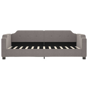 Καναπές Κρεβάτι με Στρώμα Taupe 80 x 200 εκ. Υφασμάτινο - Pakobazaar