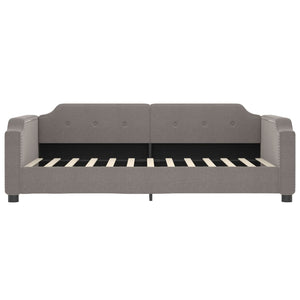 Καναπές Κρεβάτι με Στρώμα Taupe 90 x 200 εκ. Υφασμάτινο