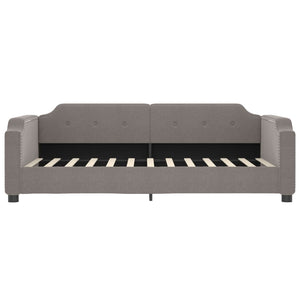 Καναπές Κρεβάτι με Στρώμα Taupe 100 x 200 εκ. Υφασμάτινο