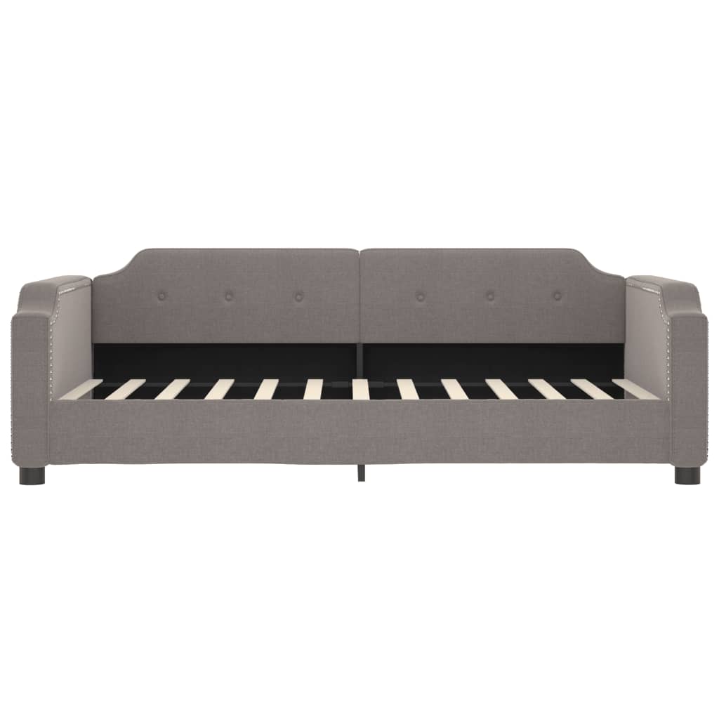 Καναπές Κρεβάτι Συρόμενος Taupe 90x200 εκ. Ύφασμα & Συρτάρια