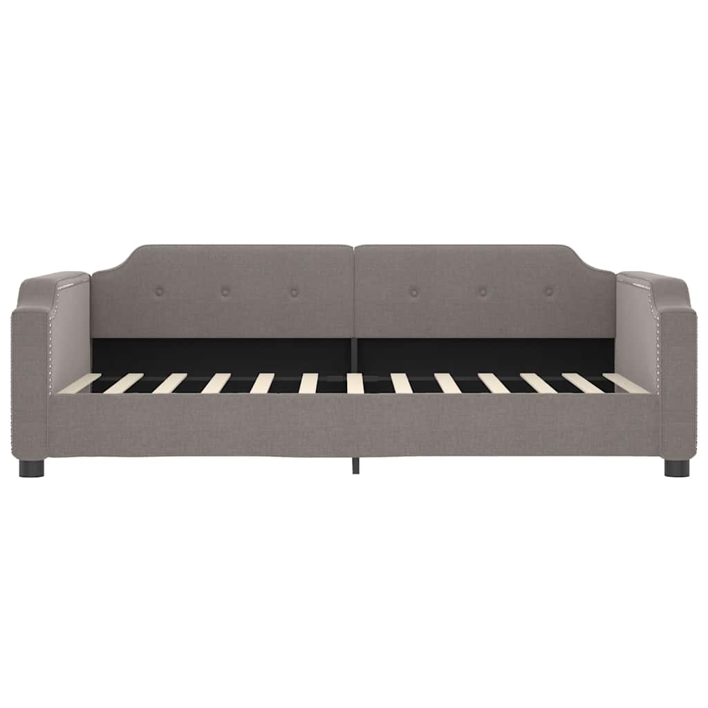 Καναπές Κρεβάτι Συρόμενος Taupe 90x200 εκ. Ύφασμα & Συρτάρια