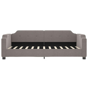 Καναπές Κρεβάτι Συρόμενος Taupe 90x200 εκ. Ύφασμα & Συρτάρια