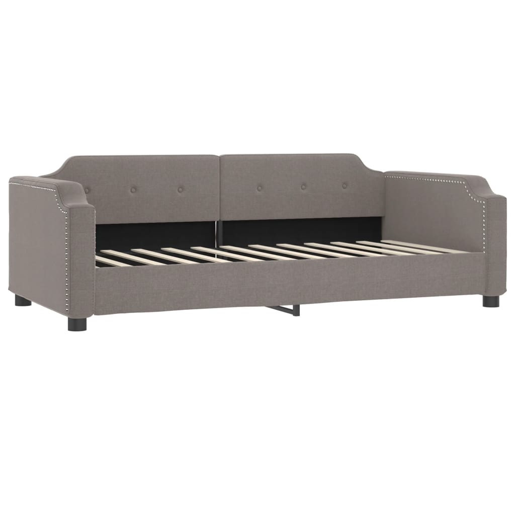 Καναπές Κρεβάτι Συρόμενος Taupe 100x200εκ. Υφασμάτινος Συρτάρια