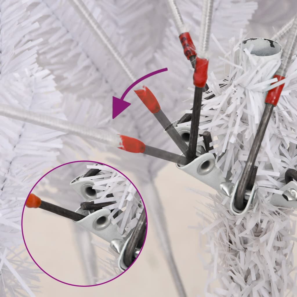 Χριστουγεννιάτικο Δέντρο Τεχνητό Αρθρωτό Με Βάση Λευκό 270 εκ