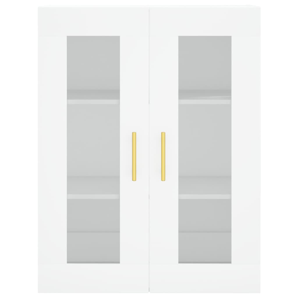 Ντουλάπια Επιτοίχια 2 τεμ. Λευκά από Επεξεργασμένο Ξύλο - Pakobazaar