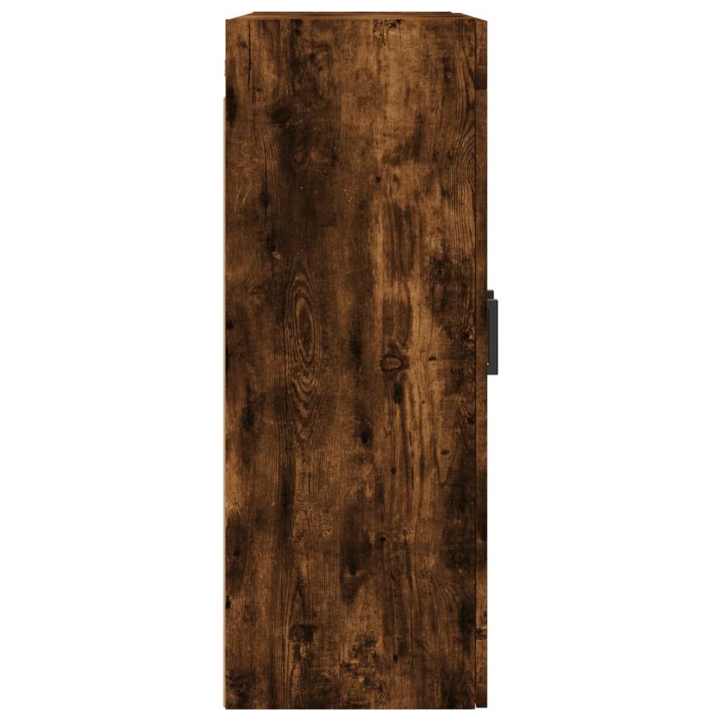 Ντουλάπια Τοίχου 2 τεμ. Καπνιστή Δρυς από Επεξεργασμένο Ξύλο