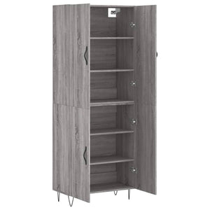 Ντουλάπι Γκρι Sonoma 69,5 x 34 x 180 εκ. Επεξεργασμένο Ξύλο