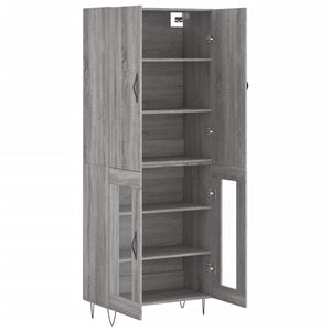 Ντουλάπι Γκρι Sonoma 69,5 x 34 x 180 εκ. Επεξεργασμένο Ξύλο