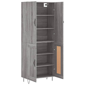 Ντουλάπι Γκρι Sonoma 69,5 x 34 x 180 εκ. Επεξεργασμένο Ξύλο