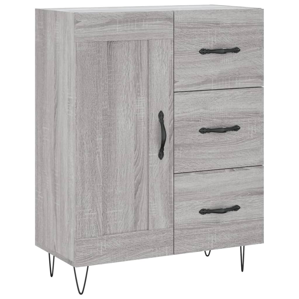 Ντουλάπι Γκρι Sonoma 69,5 x 34 x 180 εκ. Επεξεργασμένο Ξύλο - Pakobazaar