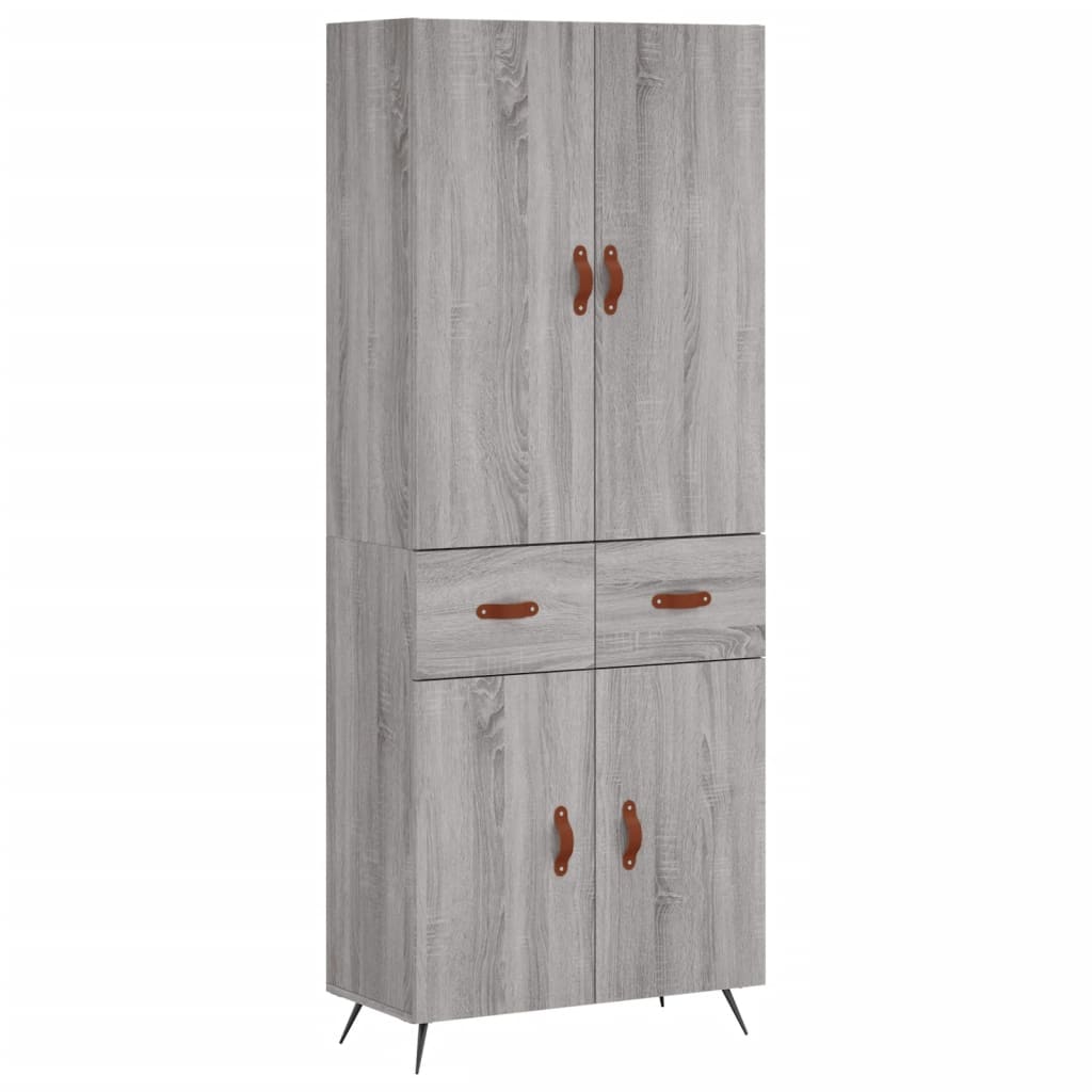 Ντουλάπι Γκρι Sonoma 69,5 x 34 x 180 εκ. Επεξεργασμένο Ξύλο