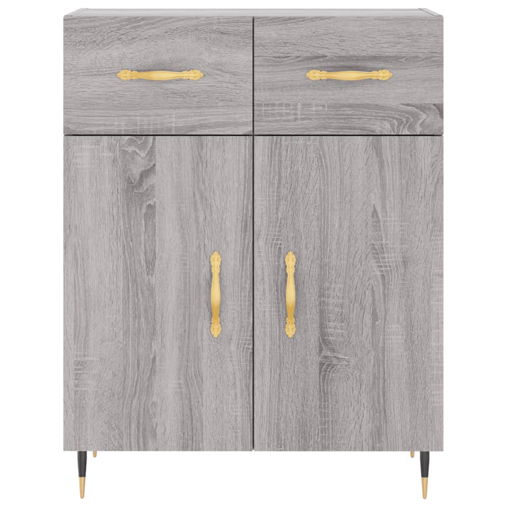 Ντουλάπι Γκρι Sonoma 69,5 x 34 x 180 εκ. Επεξεργασμένο Ξύλο - Pakobazaar