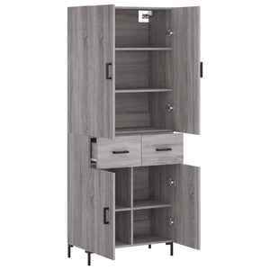 Ντουλάπι Γκρι Sonoma 69,5 x 34 x 180 εκ. Επεξεργασμένο Ξύλο