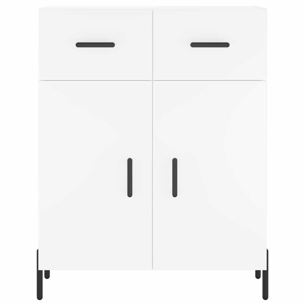 Ντουλάπι Λευκό 69,5x34x180 εκ. από Επεξεργασμένο Ξύλο