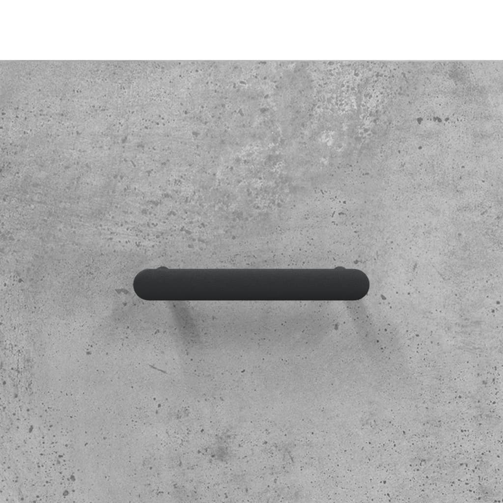 Ντουλάπι Γκρι Σκυροδέματος 69,5x34x180 εκ. Επεξεργασμένο Ξύλο