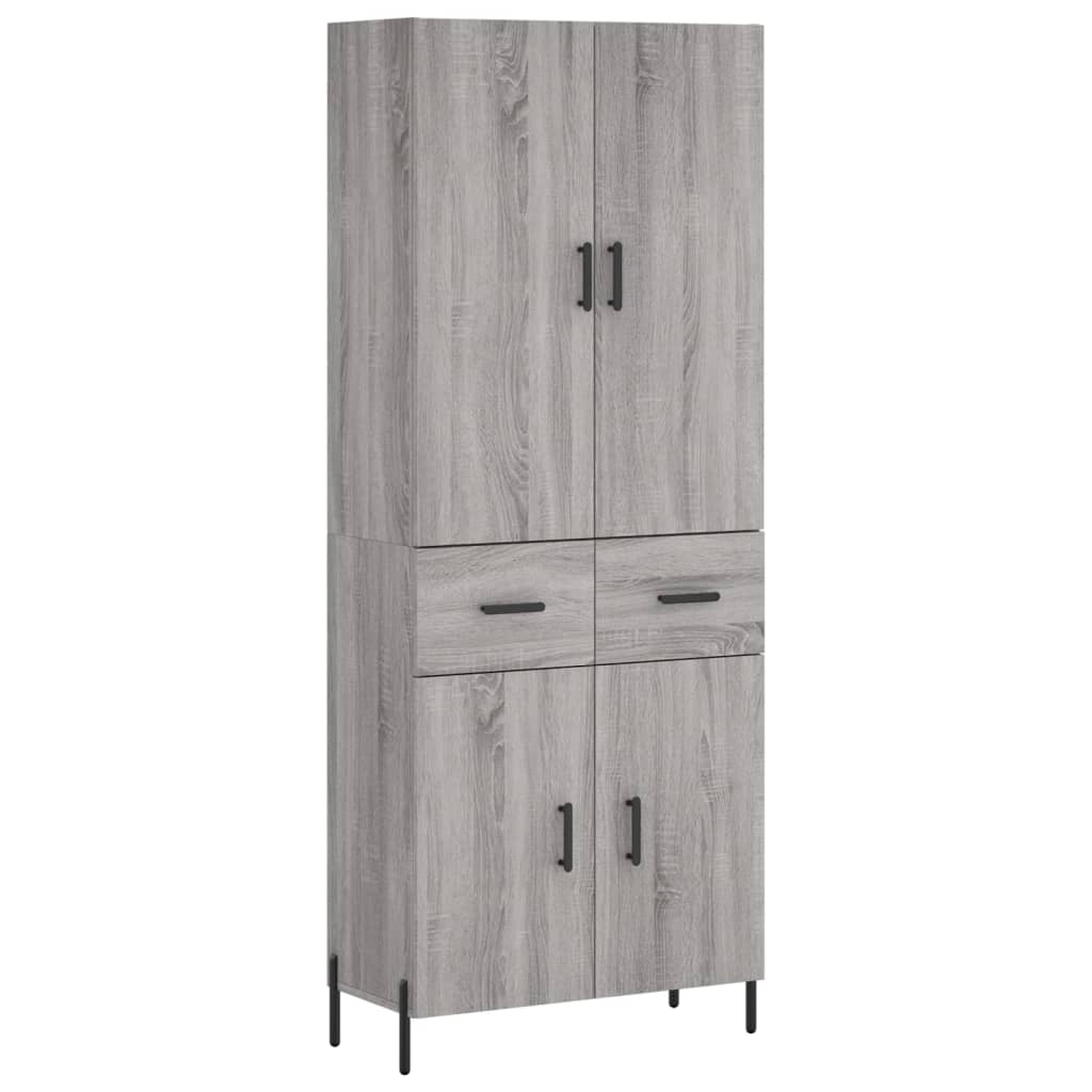 Ντουλάπι Γκρι Sonoma 69,5 x 34 x 180 εκ. Επεξεργασμένο Ξύλο