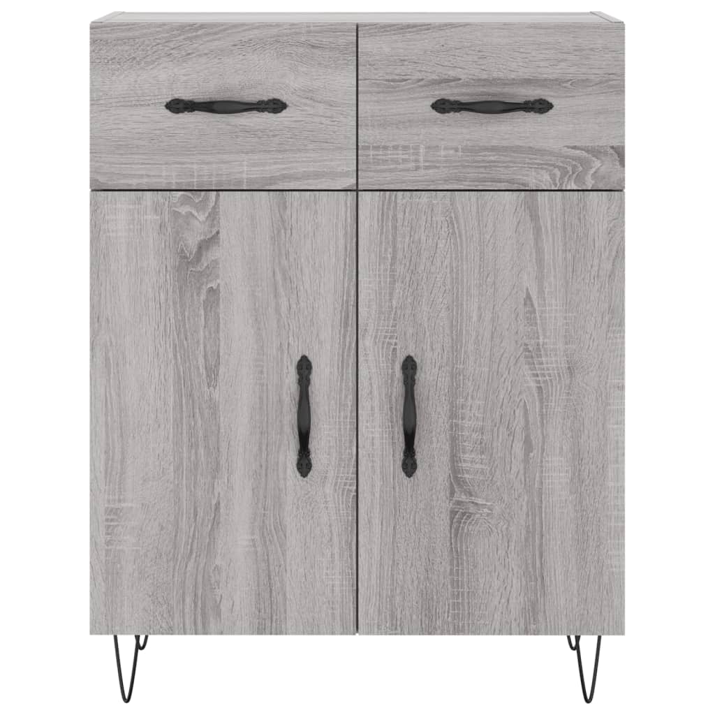 Ντουλάπι Γκρι Sonoma 69,5 x 34 x 180 εκ. Επεξεργασμένο Ξύλο
