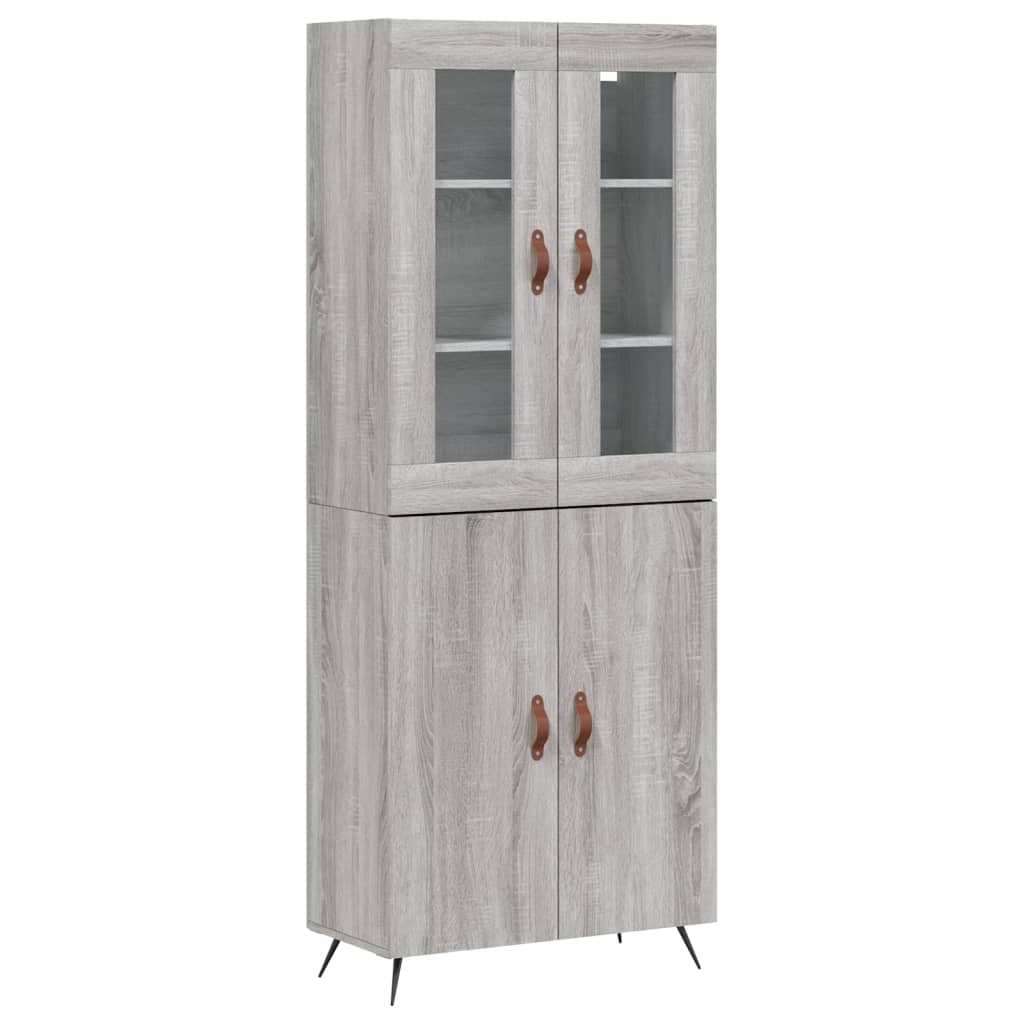 Ντουλάπι Γκρι Sonoma 69,5 x 34 x 180 εκ. Επεξεργασμένο Ξύλο