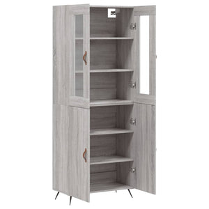 Ντουλάπι Γκρι Sonoma 69,5 x 34 x 180 εκ. Επεξεργασμένο Ξύλο