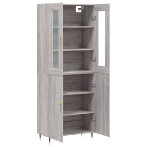 Ντουλάπι Γκρι Sonoma 69,5 x 34 x 180 εκ. Επεξεργασμένο Ξύλο