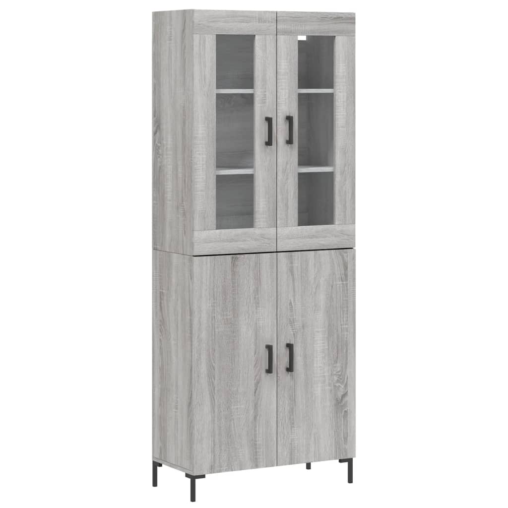 Ντουλάπι Γκρι Sonoma 69,5 x 34 x 180 εκ. Επεξεργασμένο Ξύλο