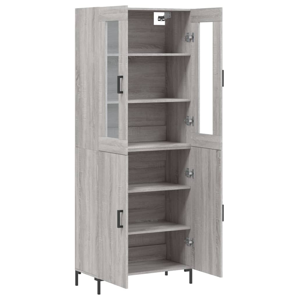 Ντουλάπι Γκρι Sonoma 69,5 x 34 x 180 εκ. Επεξεργασμένο Ξύλο