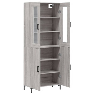 Ντουλάπι Γκρι Sonoma 69,5 x 34 x 180 εκ. Επεξεργασμένο Ξύλο