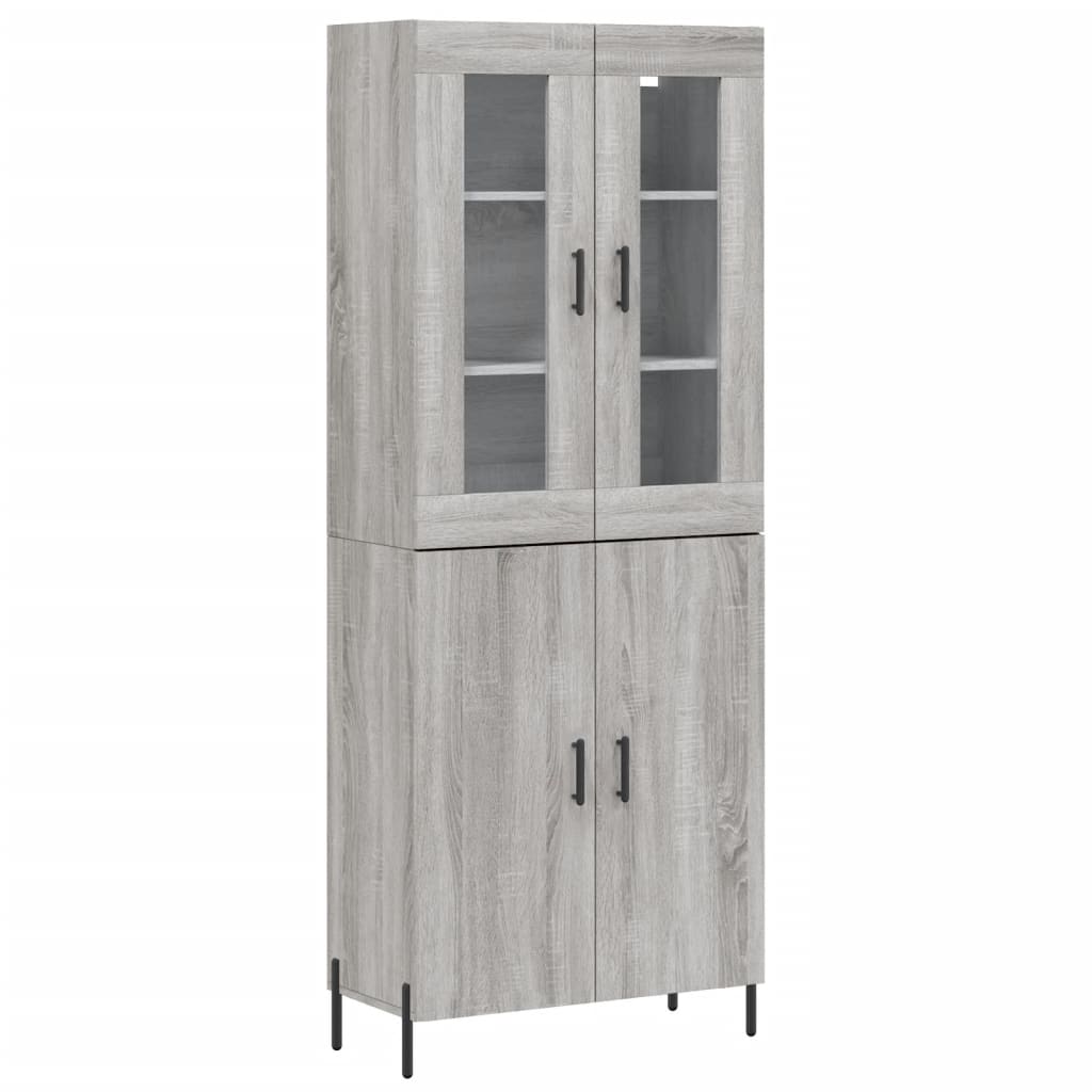 Ντουλάπι Γκρι Sonoma 69,5 x 34 x 180 εκ. Επεξεργασμένο Ξύλο