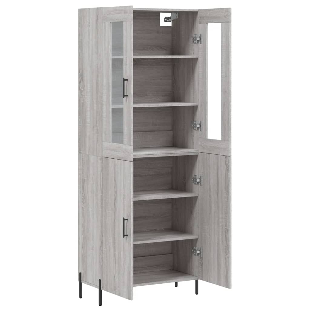 Ντουλάπι Γκρι Sonoma 69,5 x 34 x 180 εκ. Επεξεργασμένο Ξύλο