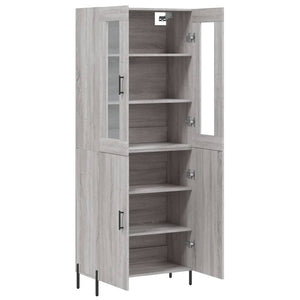 Ντουλάπι Γκρι Sonoma 69,5 x 34 x 180 εκ. Επεξεργασμένο Ξύλο