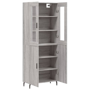 Ντουλάπι Γκρι Sonoma 69,5 x 34 x 180 εκ. Επεξεργασμένο Ξύλο
