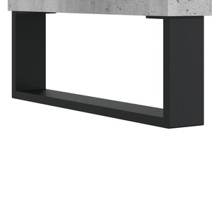 Ντουλάπι Γκρι Σκυροδέματος 69,5x34x180 εκ. Επεξεργασμένο Ξύλο