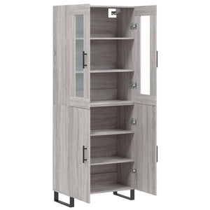 Ντουλάπι Γκρι Sonoma 69,5 x 34 x 180 εκ. Επεξεργασμένο Ξύλο