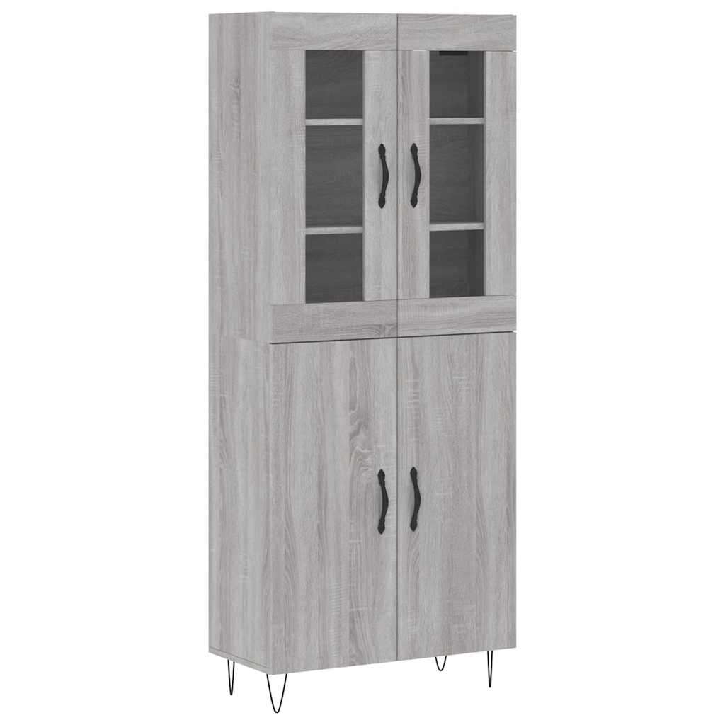 Ντουλάπι Γκρι Sonoma 69,5 x 34 x 180 εκ. Επεξεργασμένο Ξύλο - Pakobazaar