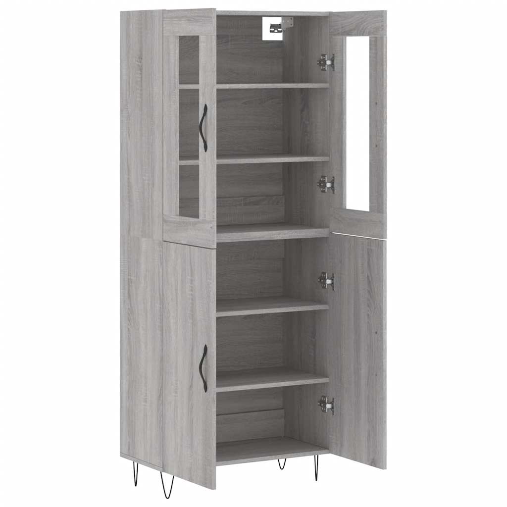 Ντουλάπι Γκρι Sonoma 69,5 x 34 x 180 εκ. Επεξεργασμένο Ξύλο - Pakobazaar