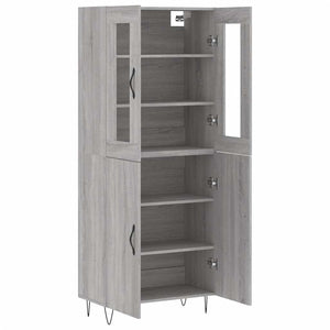 Ντουλάπι Γκρι Sonoma 69,5 x 34 x 180 εκ. Επεξεργασμένο Ξύλο - Pakobazaar