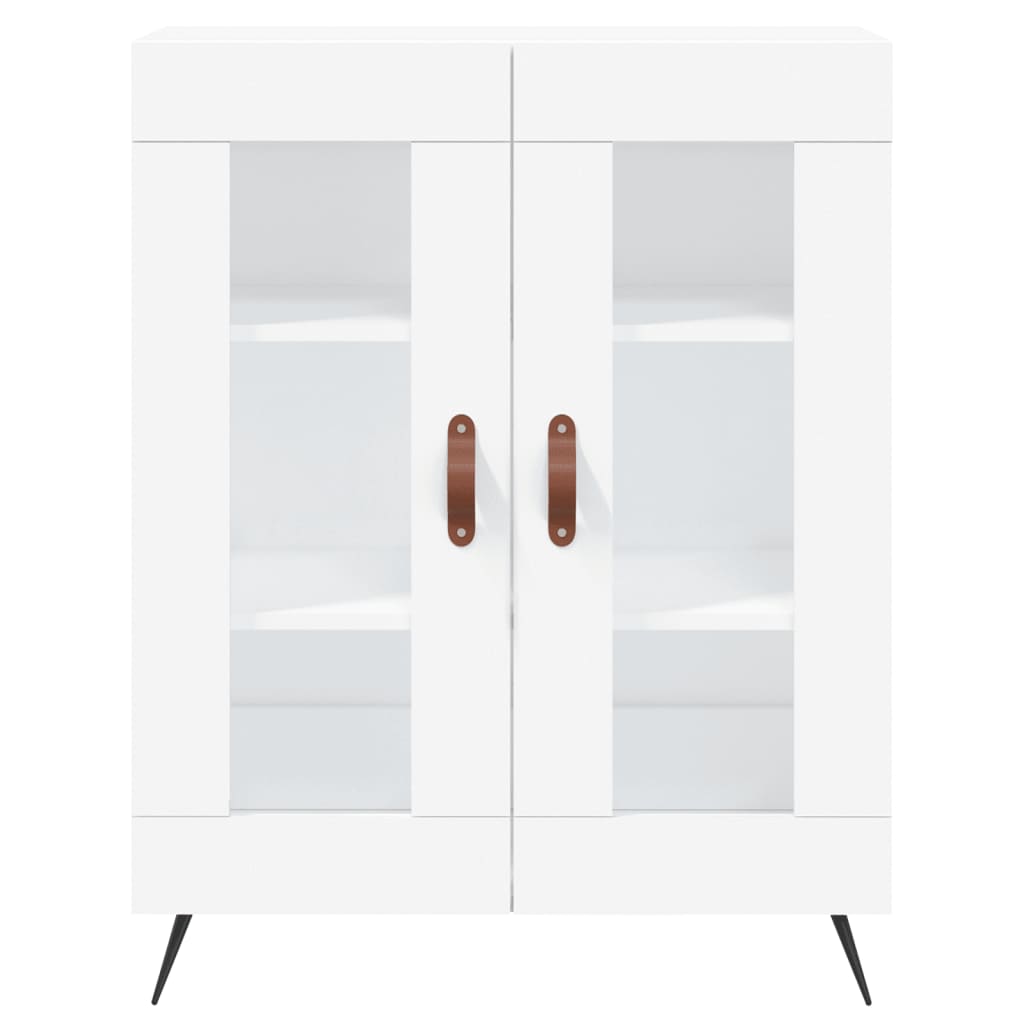 Ντουλάπι Λευκό 69,5x34x180 εκ. από Επεξεργασμένο Ξύλο