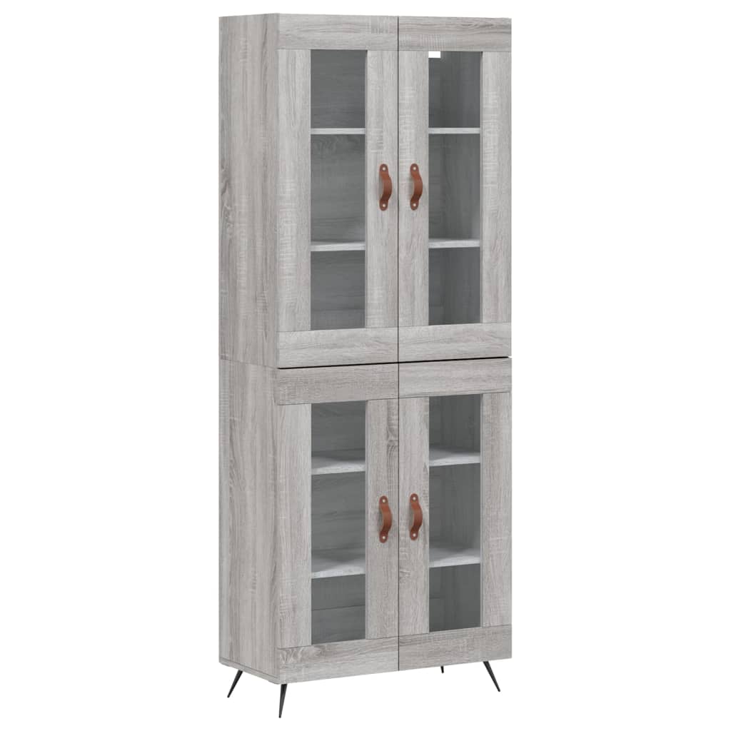 Ντουλάπι Γκρι Sonoma 69,5 x 34 x 180 εκ. Επεξεργασμένο Ξύλο - Pakobazaar