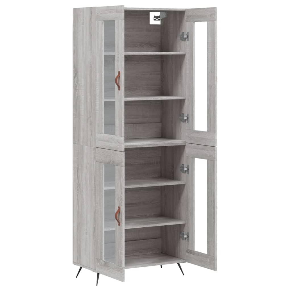 Ντουλάπι Γκρι Sonoma 69,5 x 34 x 180 εκ. Επεξεργασμένο Ξύλο - Pakobazaar