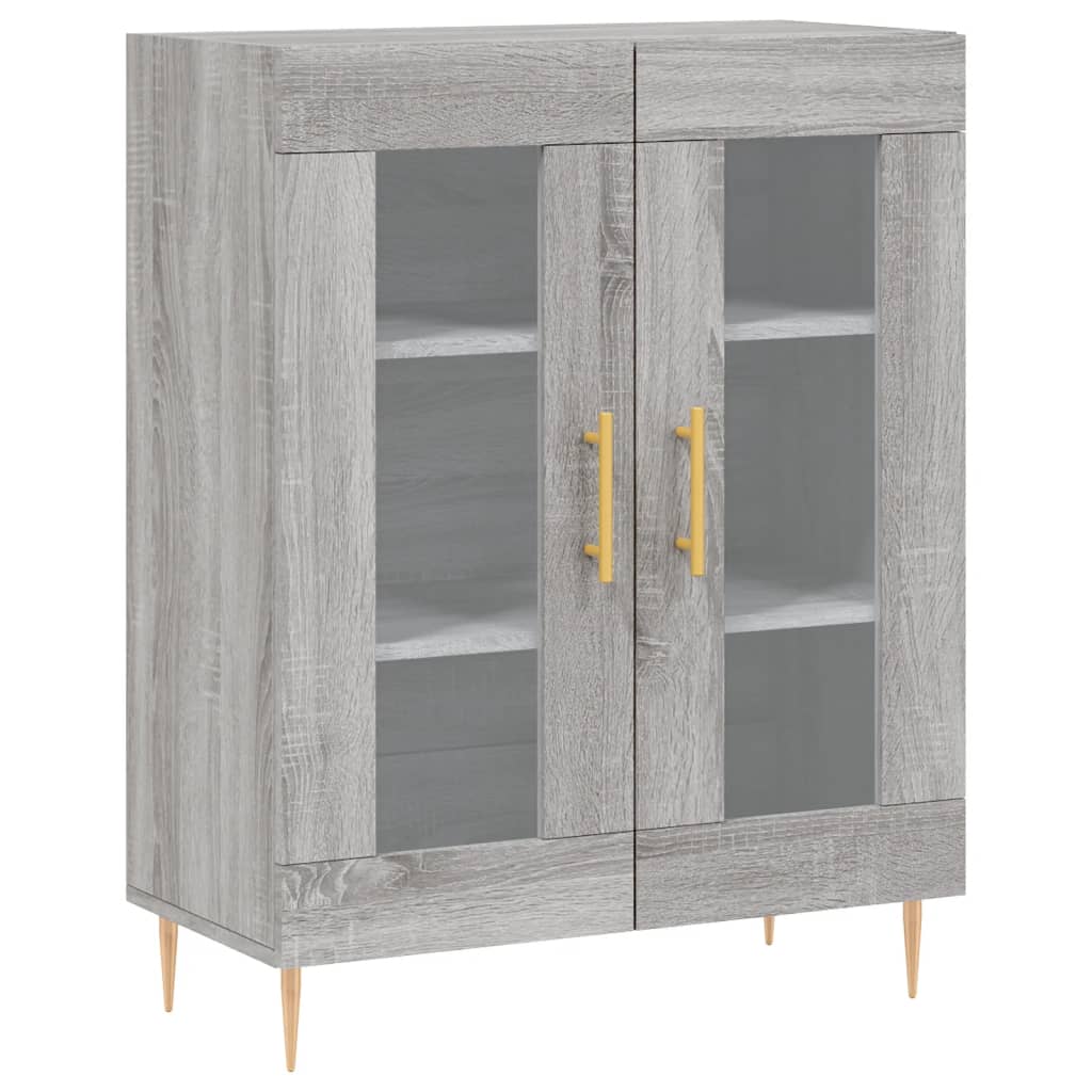 Ντουλάπι Γκρι Sonoma 69,5 x 34 x 180 εκ. Επεξεργασμένο Ξύλο - Pakobazaar