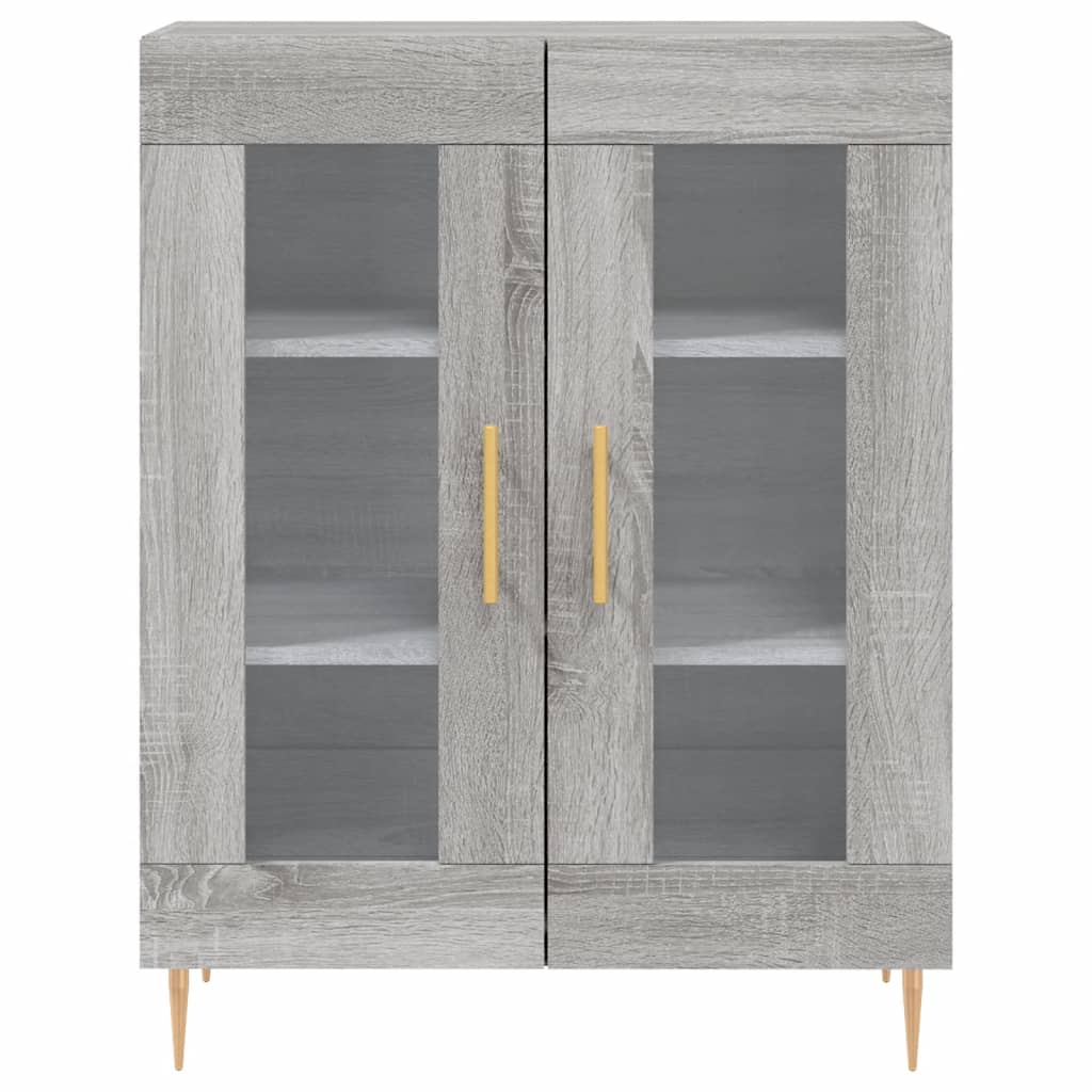 Ντουλάπι Γκρι Sonoma 69,5 x 34 x 180 εκ. Επεξεργασμένο Ξύλο - Pakobazaar